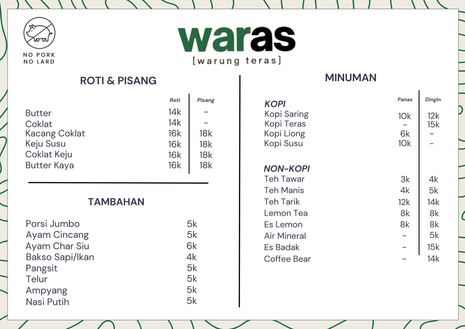 Menu 2 WARAS